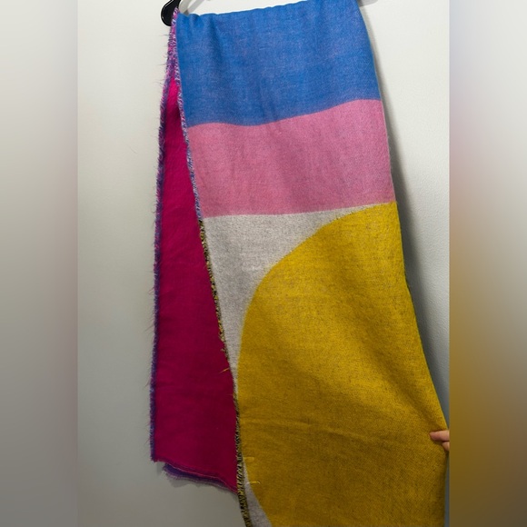 NWT Zara multicolor oversized blanket style scarf - Picture 3 of 5